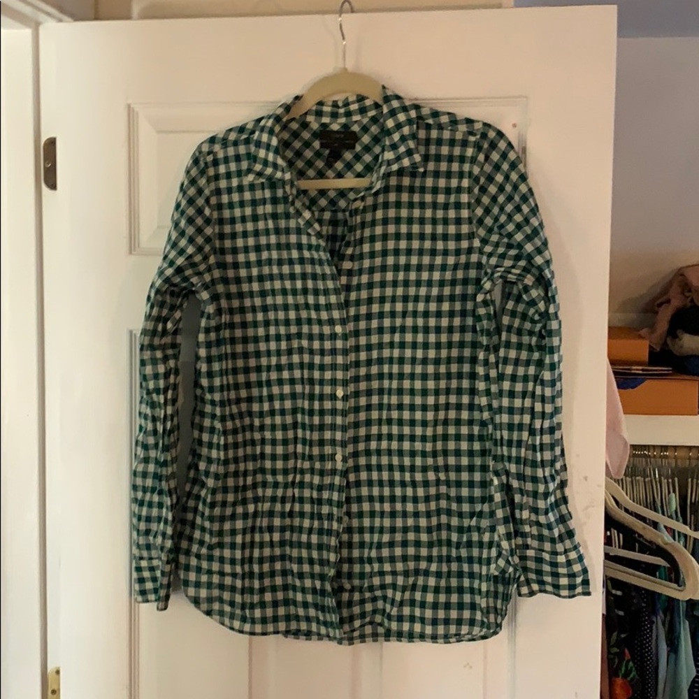 JCrew Gingham Button Down